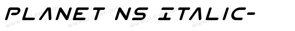 Planet NS Italic字体转换
